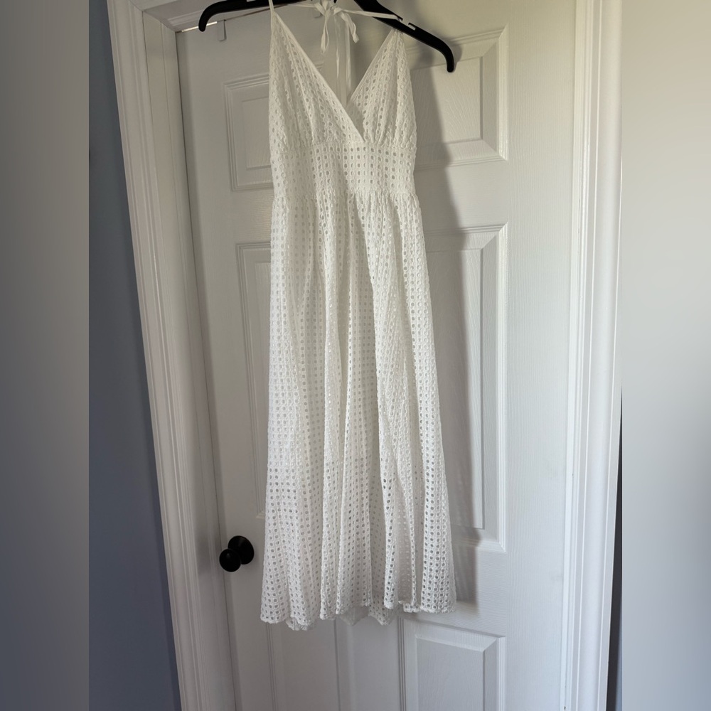 Steve Madden Ivory Eyelet Maxi Dress